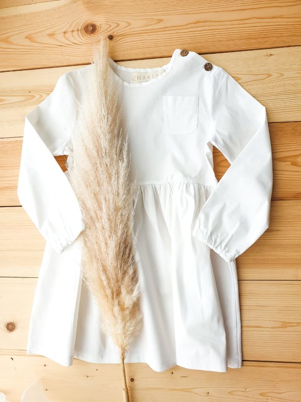 Платье для девочки: Милота (Белое)